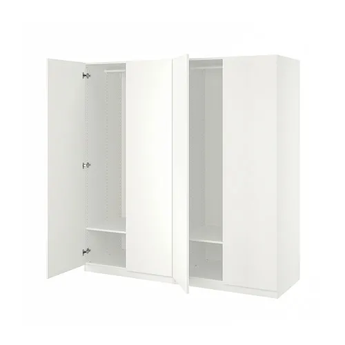 PAX/FORSAND - 衣櫃/衣櫥, 白色/白色, 200x60x201 公分 | IKEA 線上購物 - PE885845_S4