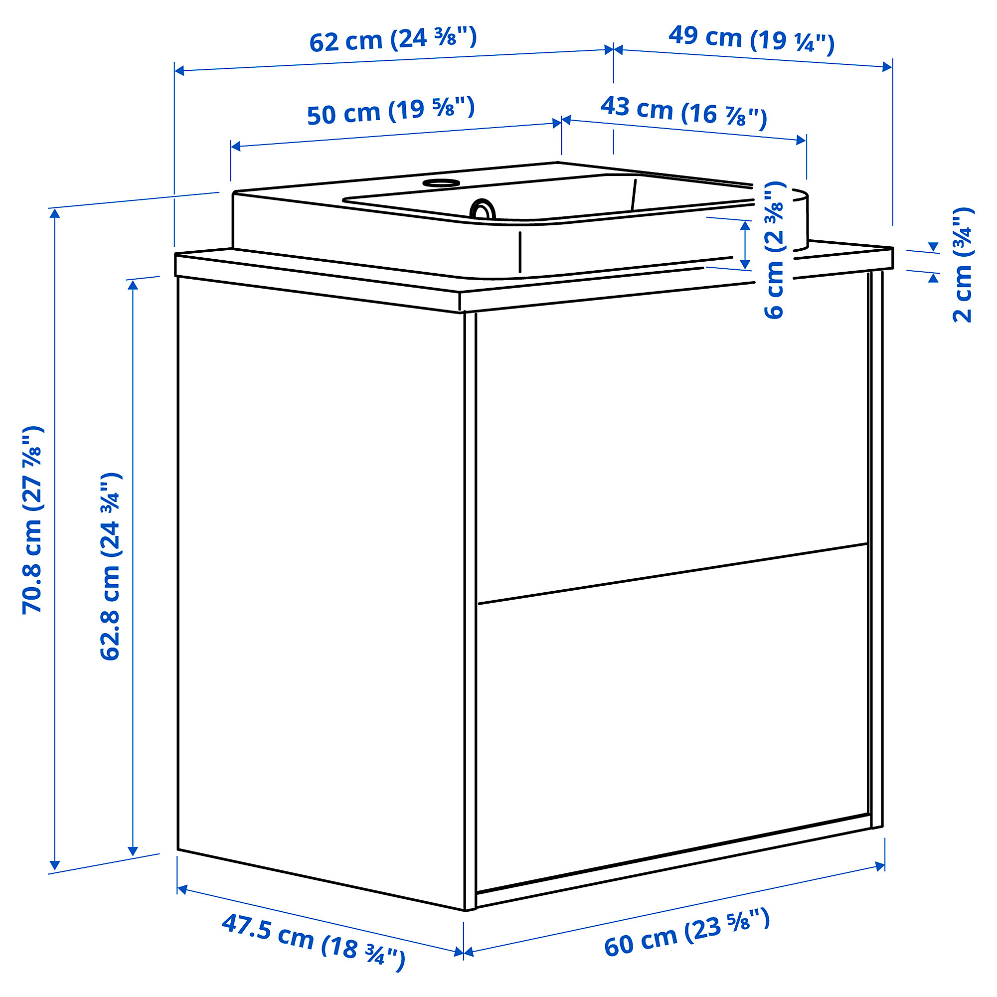 ÄNGSJÖN/BACKSJÖN wash-stnd w drawers/wash-basin