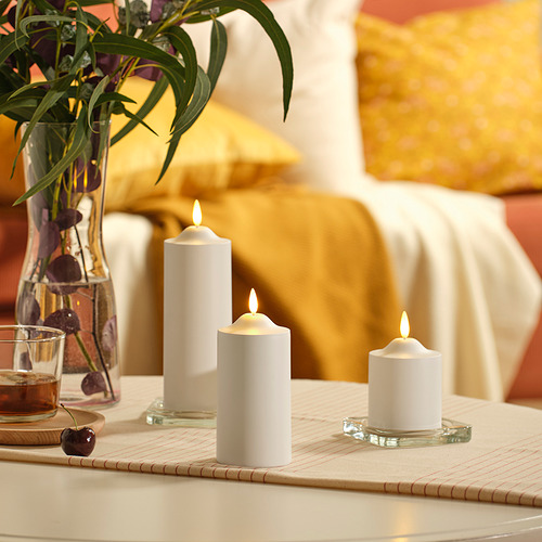 SMÅLOM LED柱狀燭燈