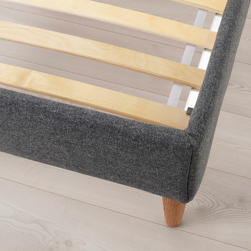 IDANÄS - 雙人軟墊式床框, 深灰色 | IKEA 線上購物 - PE802895_S4