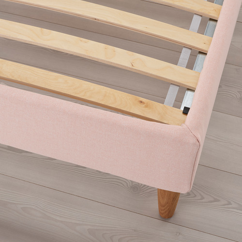 IDANÄS - 雙人軟墊式床框, 淺粉紅色 | IKEA 線上購物 - PE802894_S4