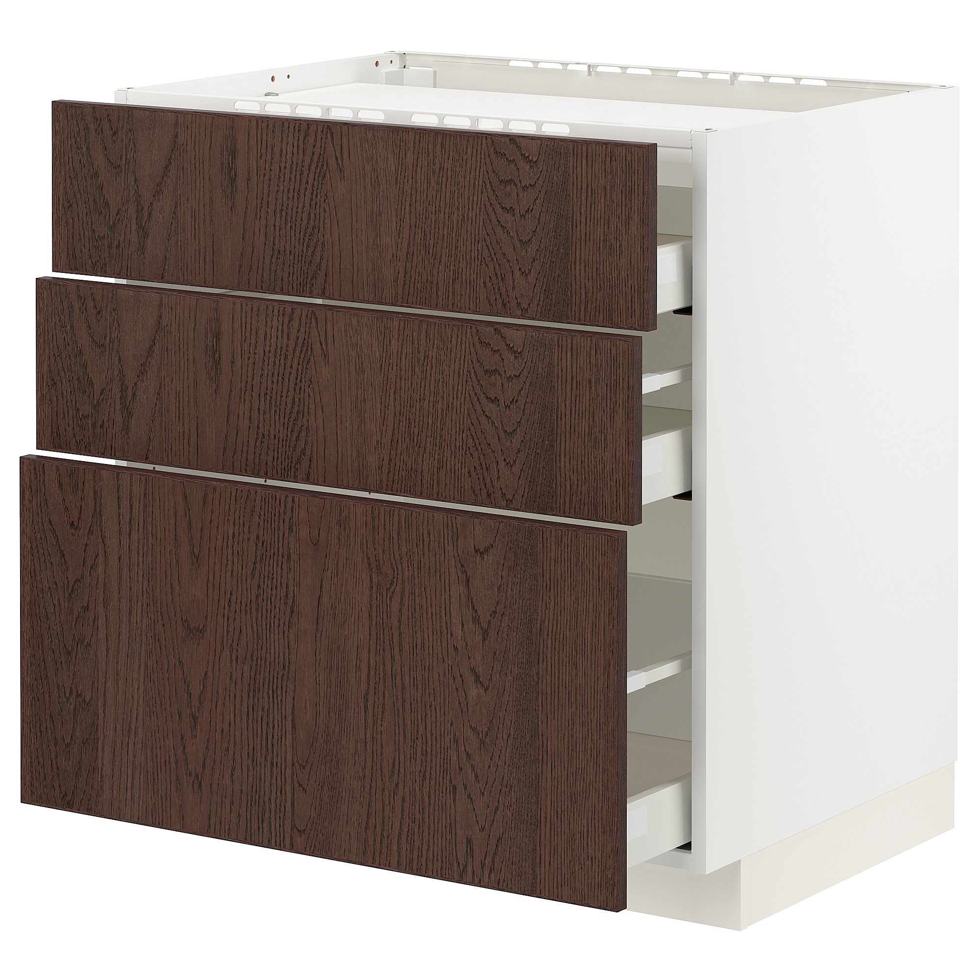 METOD/MAXIMERA base cab f hob/3 fronts/3 drawers