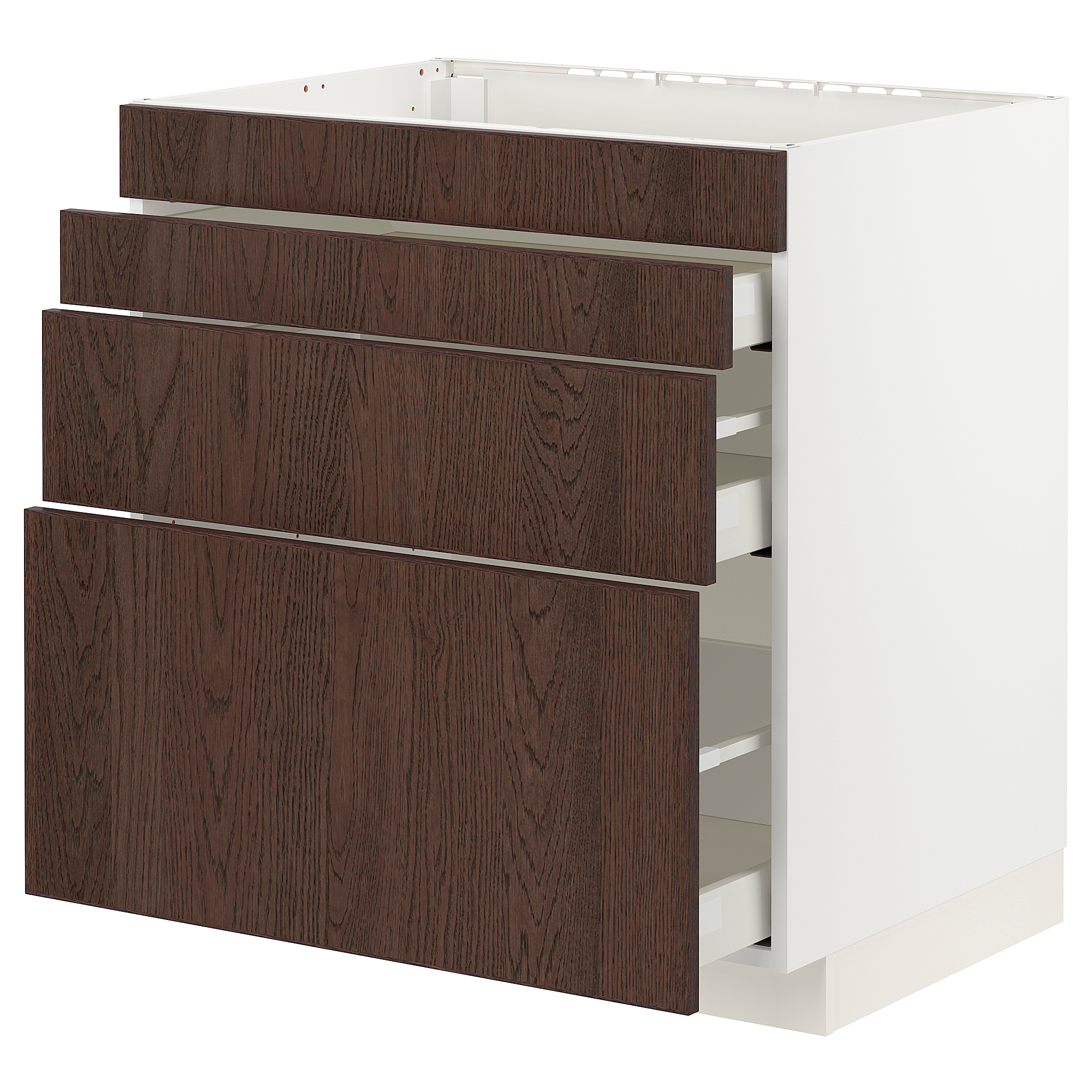 METOD/MAXIMERA base cab f hob/4 fronts/3 drawers