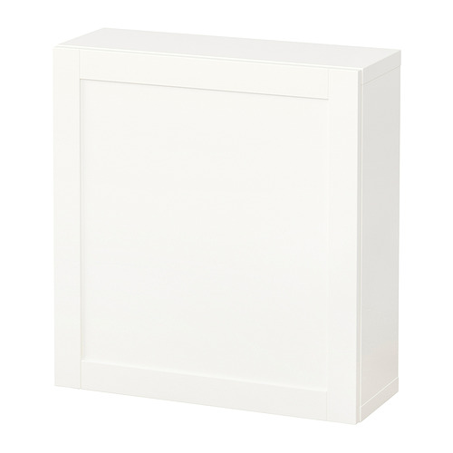 BESTÅ - wall-mounted cabinet combination, white/Hanviken white | IKEA Taiwan Online - PE847286_S4