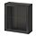 BESTÅ - wall-mounted cabinet combination, black-brown/Glassvik black | IKEA Taiwan Online - PE847241_S1