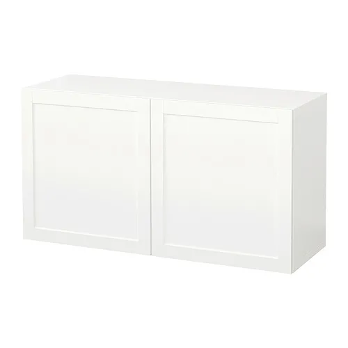 BESTÅ - 上牆式收納櫃組合, 白色/Hanviken 白色, 120x42x64 公分 | IKEA 線上購物 - PE847257_S4