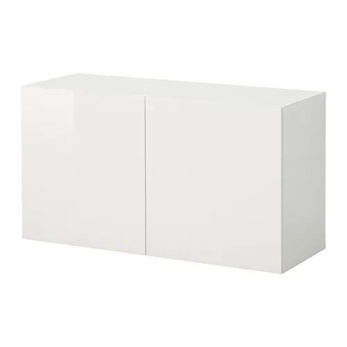 BESTÅ - 上牆式收納櫃組合, 白色/Selsviken 高亮面, 120x42x64 公分 | IKEA 線上購物 - PE847279_S4