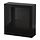 BESTÅ - wall-mounted cabinet combination, black-brown/Sindvik black-brown clear glass | IKEA Taiwan Online - PE847282_S1