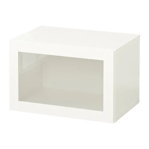 BESTÅ - 上牆式收納櫃組合, 白色/Sindvik 白色/透明玻璃, 60x42x38 公分 | IKEA 線上購物 - PE847284_S4