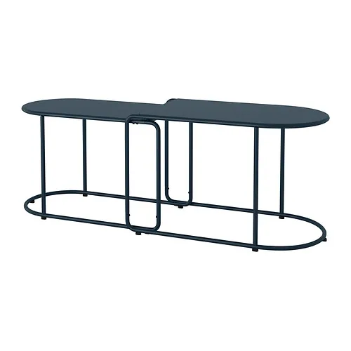 GRYTSHOLM - nest of tables, set of 2, outdoor/black-blue | IKEA Taiwan Online - PE991422_S4
