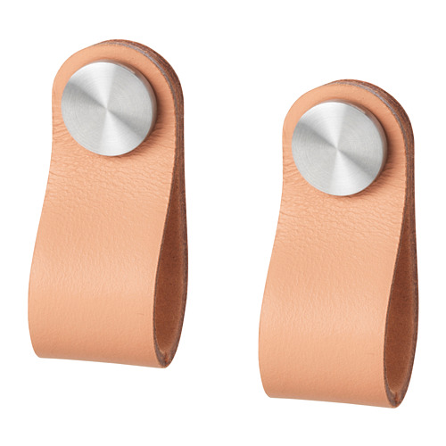 ÖSTERNÄS - leather handle, tanned leather, 65 mm | IKEA Taiwan Online - PE747721_S4