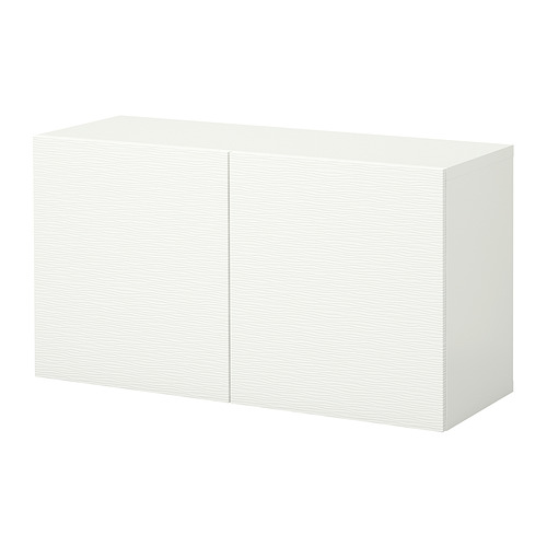 BESTÅ - wall-mounted cabinet combination, white/Laxviken | IKEA Taiwan Online - PE847359_S4