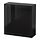 BESTÅ - wall-mounted cabinet combination, black-brown Glassvik/black smoked glass | IKEA Taiwan Online - PE847360_S1