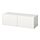 BESTÅ - wall-mounted cabinet combination, white/Selsviken white | IKEA Taiwan Online - PE847419_S1