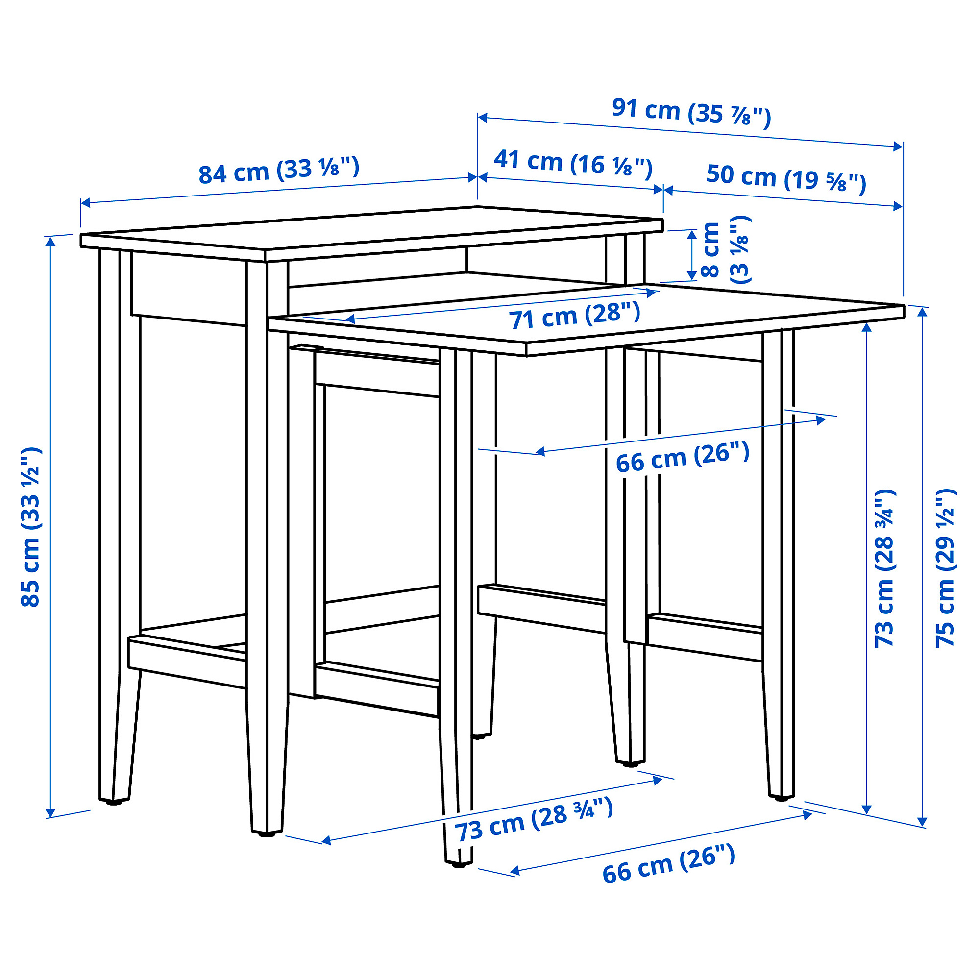 GULLABERG gateleg desk