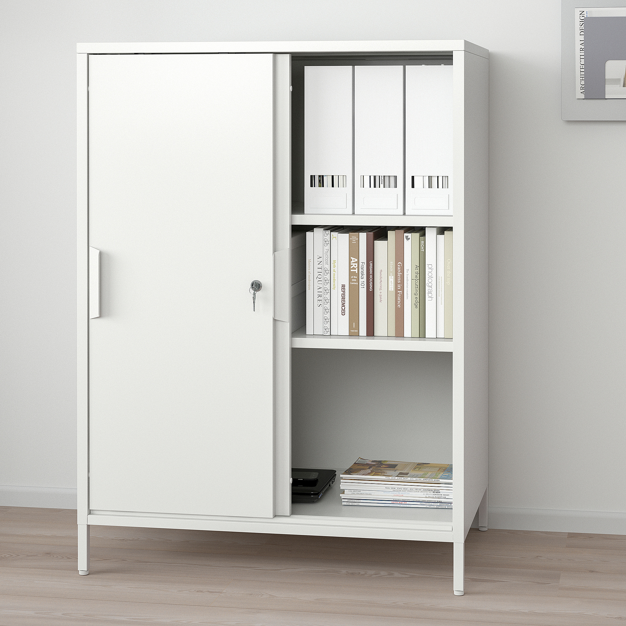 TROTTEN cabinet with sliding doors