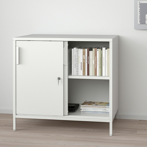 TROTTEN - 滑門收納櫃, 白色 | IKEA 線上購物 - PE847554_S4