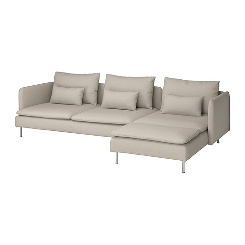 SÖDERHAMN 4-seat sofa with chaise longue