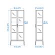 MILSBO glass-door cabinet