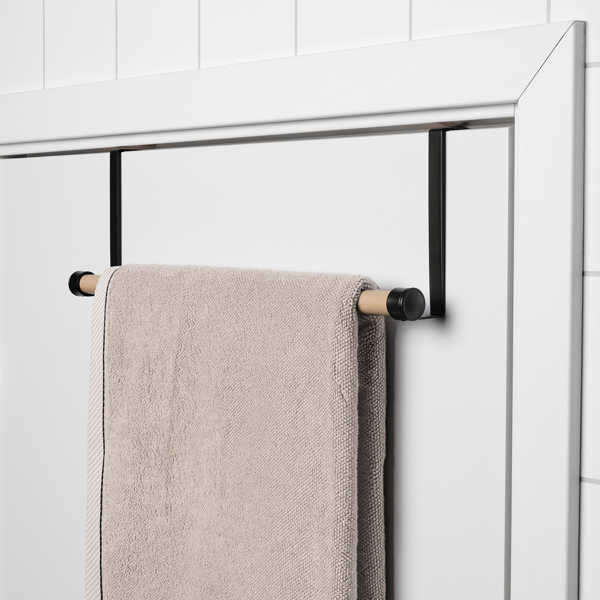 LILLASJÖN towel rail for door