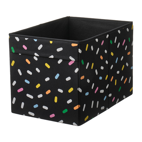 SKÅJARE - 儲物盒，黑色/糖粉，26x37x26 公分 | IKEA 線上購物 - PE991579_S4