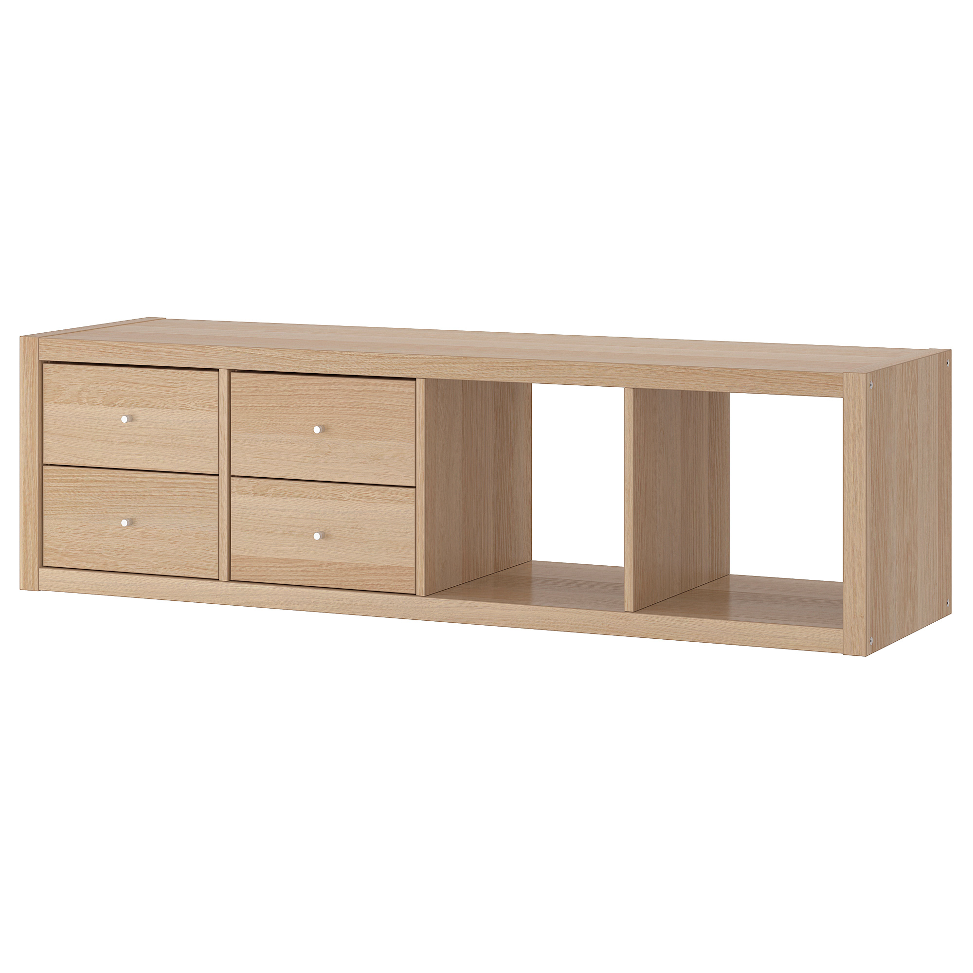 KALLAX shelving unit with 2 inserts