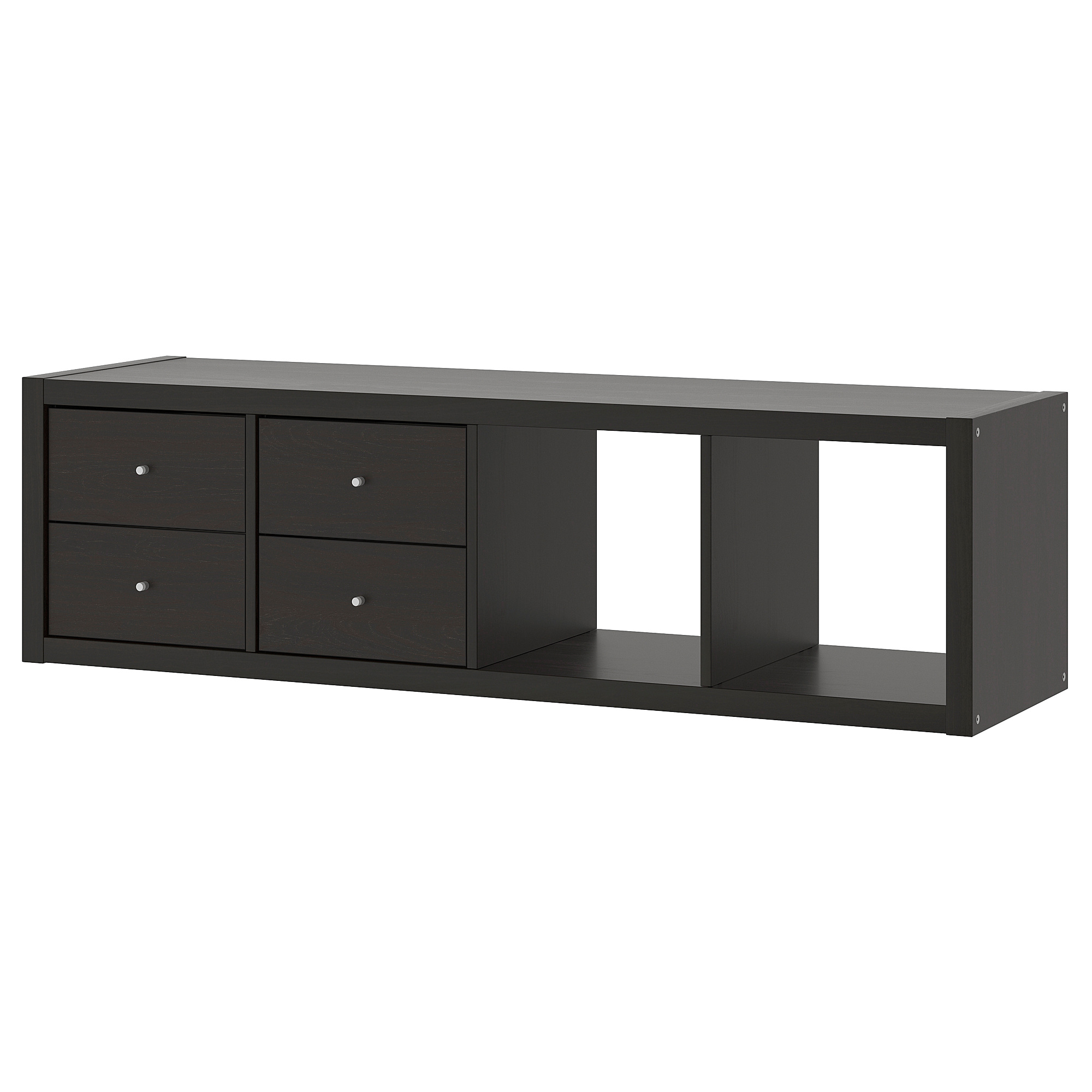 KALLAX shelving unit with 2 inserts