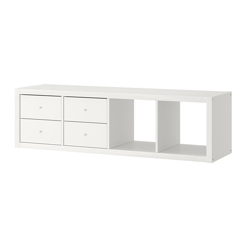 KALLAX - 層架組附2收納配件, 白色, 42x147 公分 | IKEA 線上購物 - PE747903_S4