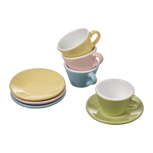 DUKTIG 8-piece cup/saucer playset