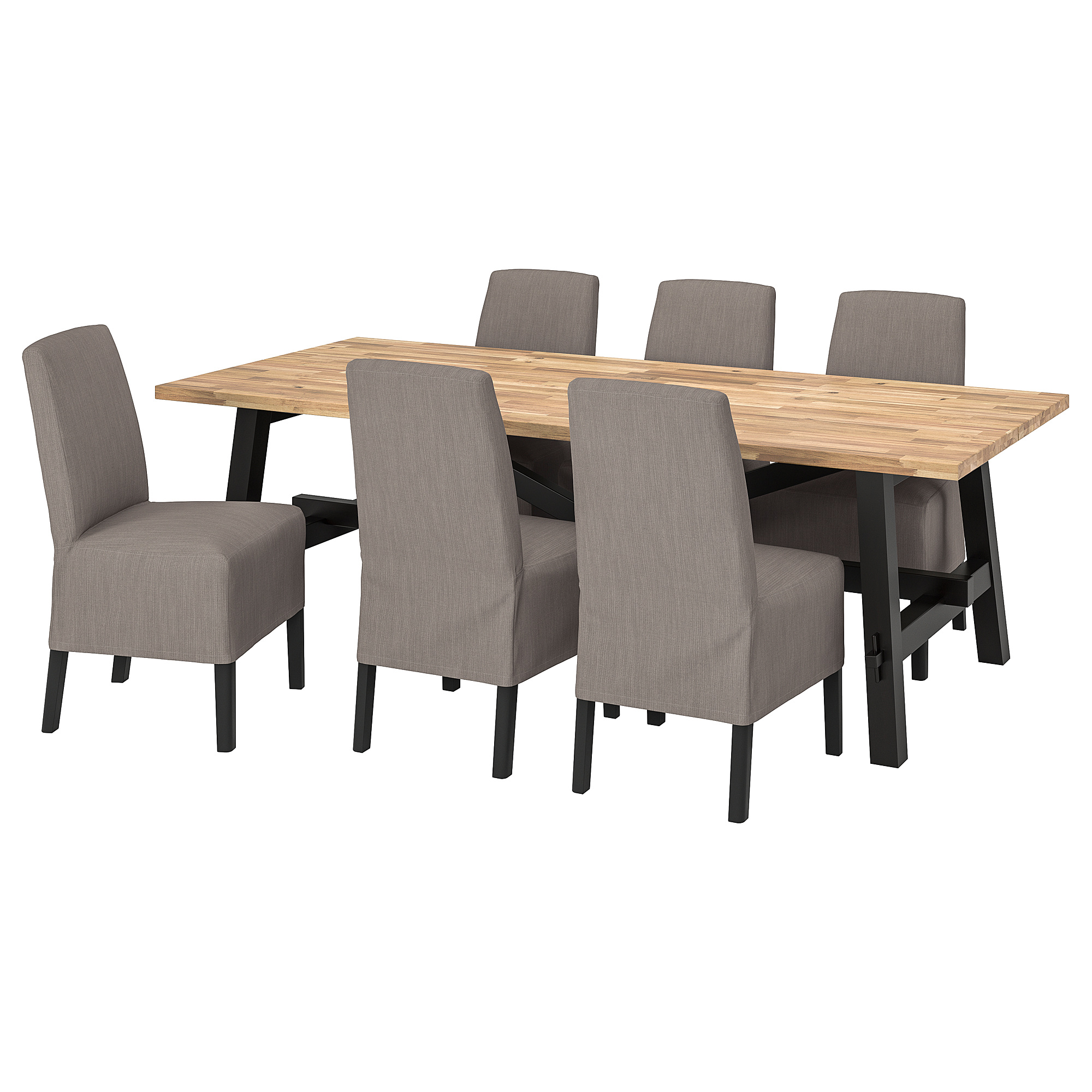 SKOGSTA/BERGMUND table and 6 chairs