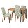 EKEDALEN/BERGMUND - table and 4 chairs, oak/Fågelfors multicolour | IKEA Taiwan Online - PE803236_S1