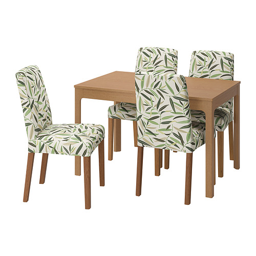 EKEDALEN/BERGMUND - table and 4 chairs, oak/Fågelfors multicolour | IKEA Taiwan Online - PE803236_S4