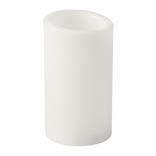 ÄDELLÖVTRÄD - LED block candle, white/indoor, 14 cm | IKEA Taiwan Online - PE847671_S4