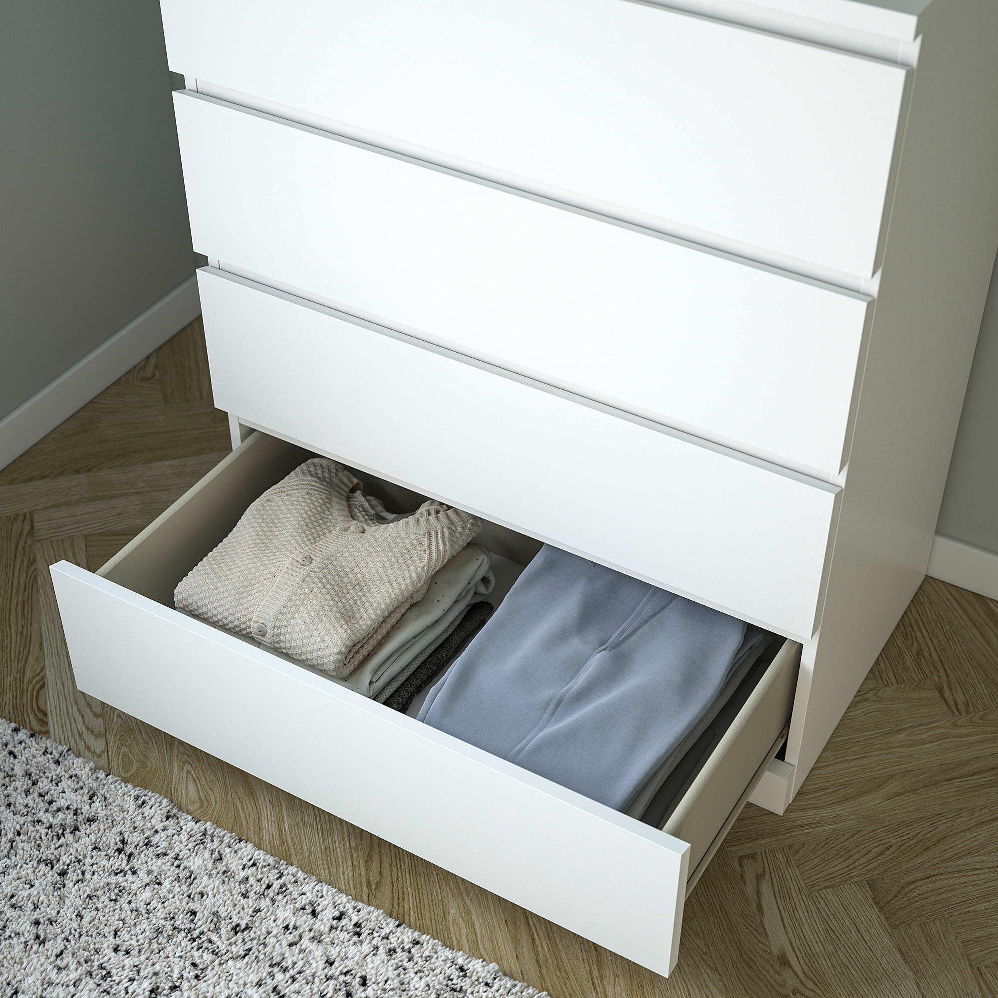 MALM chest of 4 drawers