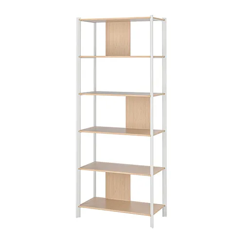 JÄTTESTA - shelving unit, white/light bamboo, 80x195 cm | IKEA Taiwan Online - PE885997_S4