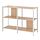 JÄTTESTA - shelving unit, white/light bamboo, 120x85 cm | IKEA Taiwan Online - PE885999_S1