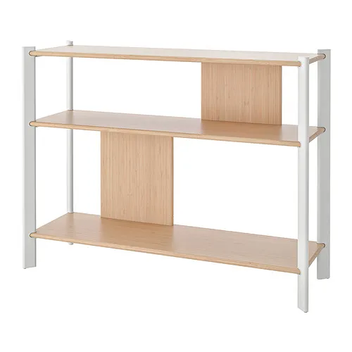 JÄTTESTA - side table, white/light bamboo, 95x30 cm | IKEA Taiwan Online - PE886006_S4