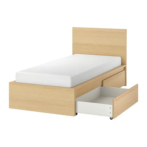 MALM - bed frame, high, w 2 storage boxes | IKEA Taiwan Online - PE886040_S4