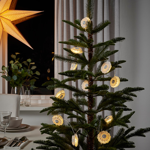 STRÅLA - LED裝飾燈串/12個燈泡, 電池式 花 | IKEA 線上購物 - PE803318_S4
