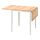 DANDERYD - 折疊桌, 實木貼皮, 橡木/白色, 74/134x80 公分 | IKEA 線上購物 - PE847703_S1