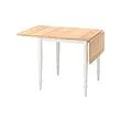 DANDERYD - 折疊桌，實木貼皮, 橡木/白色，74/134x80 公分 | IKEA 線上購物 - PE847703_S2 