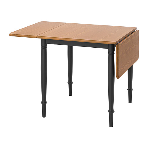 DANDERYD - 折疊桌, 實木貼皮, 松木/黑色 | IKEA 線上購物 - PE847706_S4