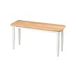 DANDERYD - 長凳, 實木貼皮, 橡木/白色 | IKEA 線上購物 - PE847705_S2 