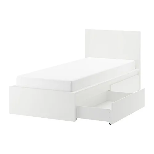MALM - bed frame, high, w 2 storage boxes | IKEA Taiwan Online - PE886051_S4