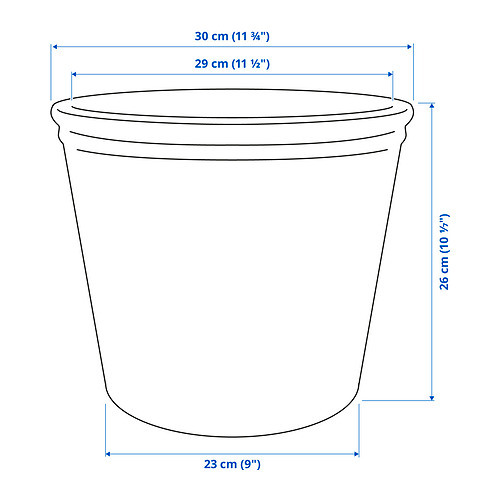 KÖRSBÄRSBJÖRK plant pot