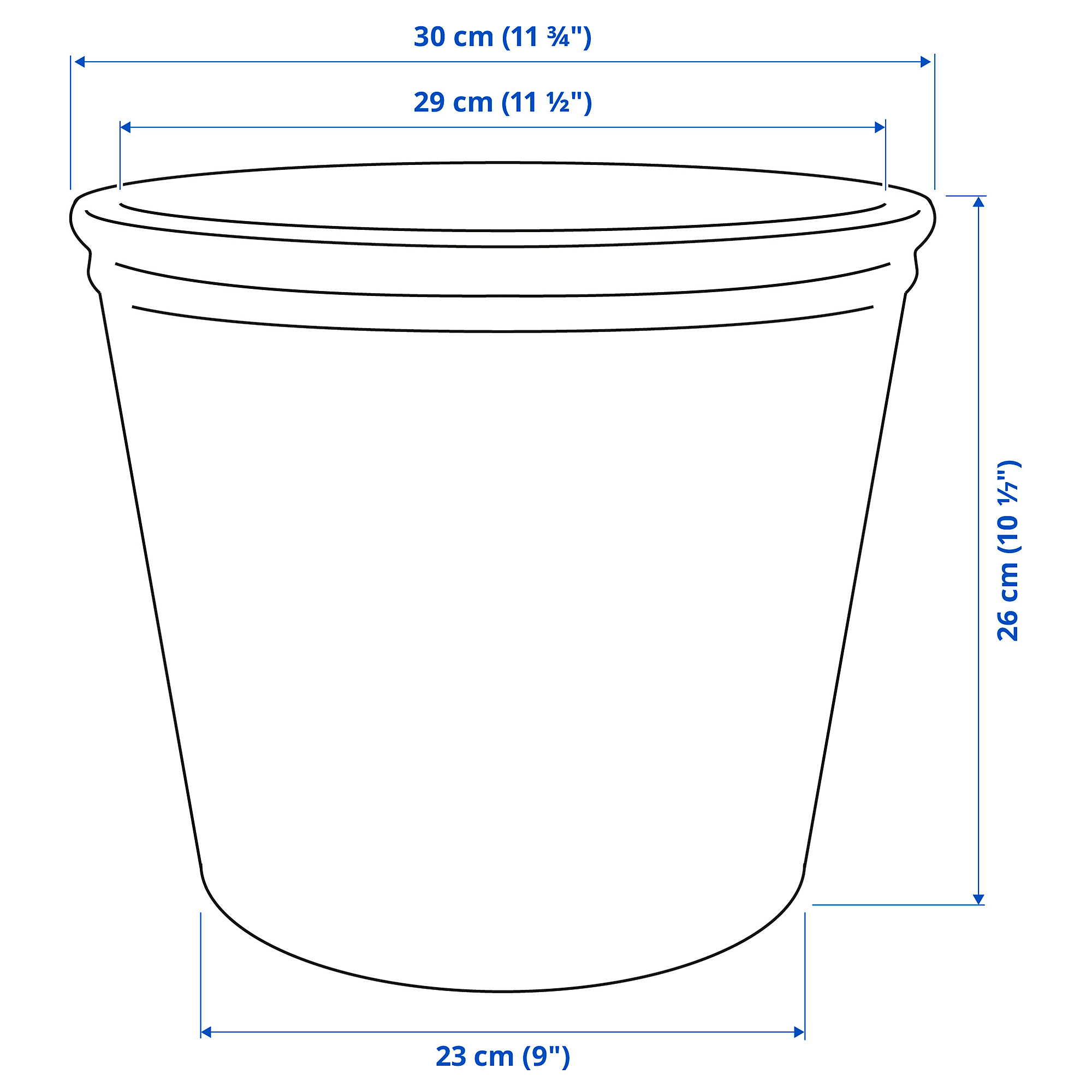 KÖRSBÄRSBJÖRK plant pot