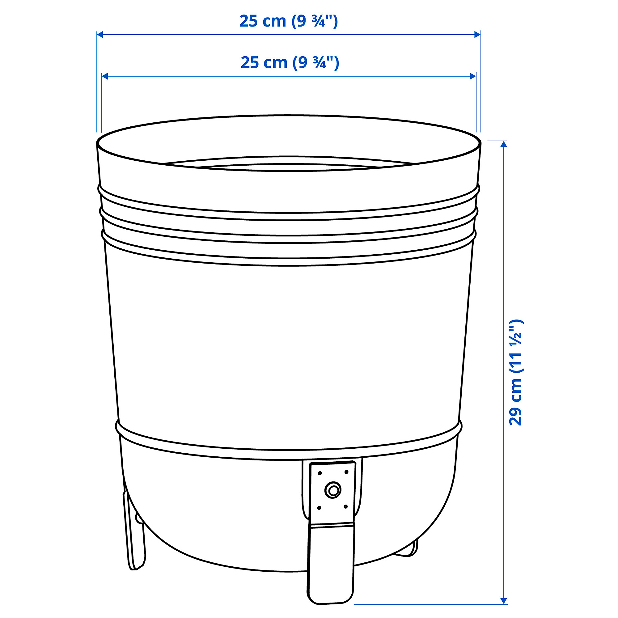 PÄRLRÖNN plant pot