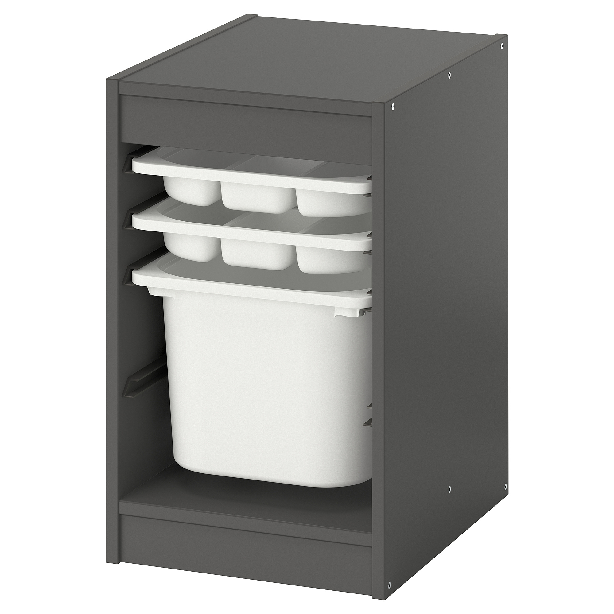 TROFAST storage combination with box/trays