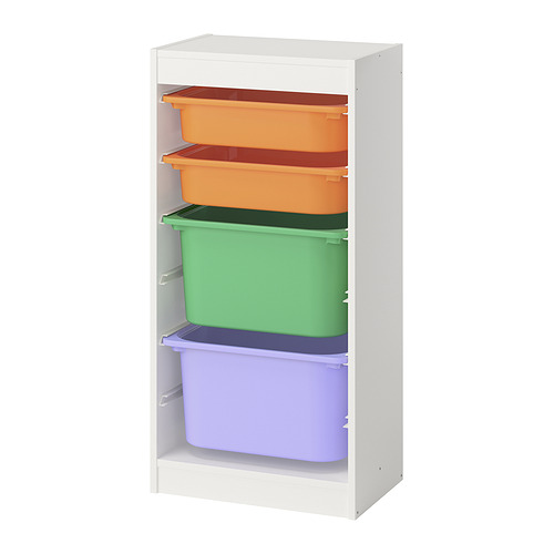 TROFAST storage combination with boxes