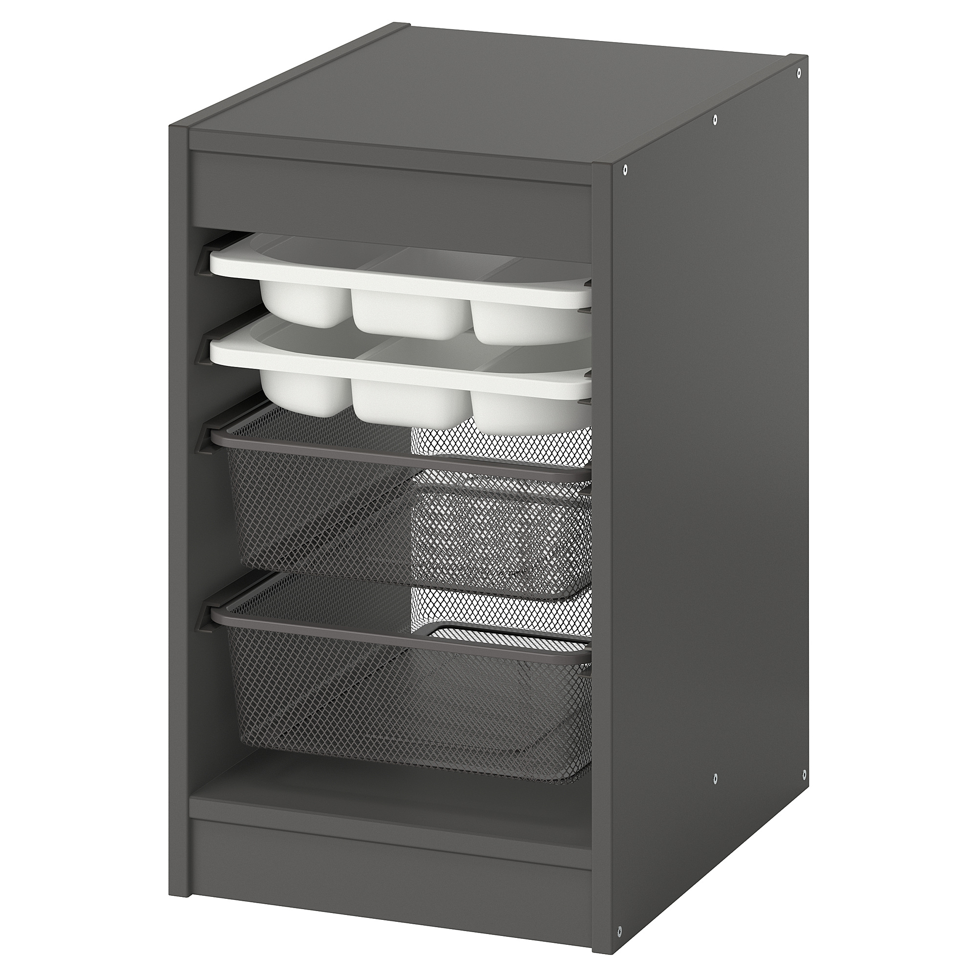 TROFAST storage combination w boxes/trays